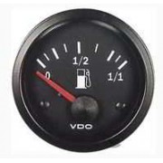 Reloj nivel de gasolina fondo negro
