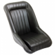 Vintage seat with sky leather - black